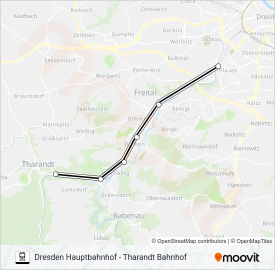 S3 Train Line Map