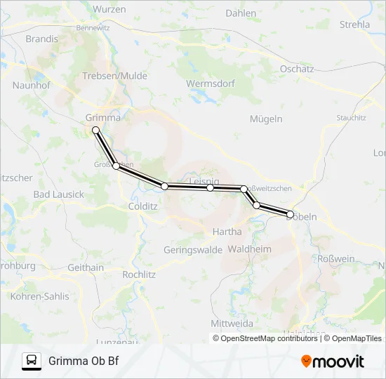 RB110 Bus Line Map