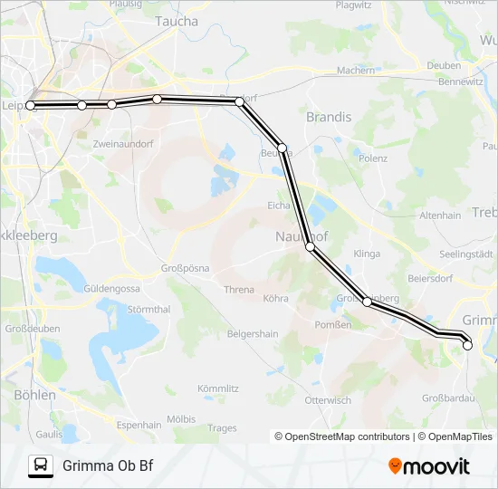 RB110 Bus Line Map