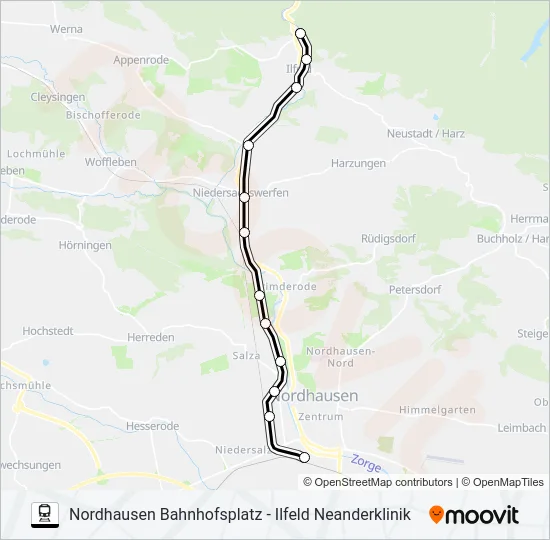 STR Train Line Map