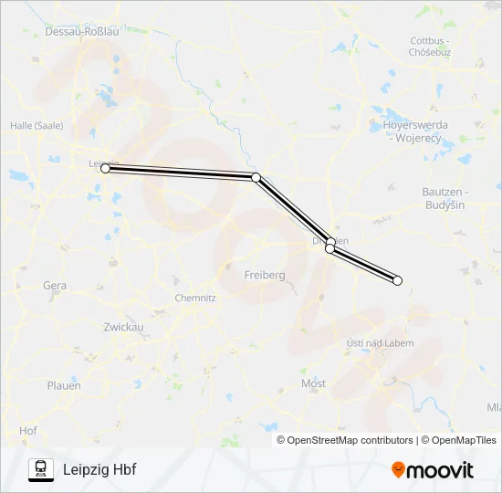 Поезд 12N: карта маршрута