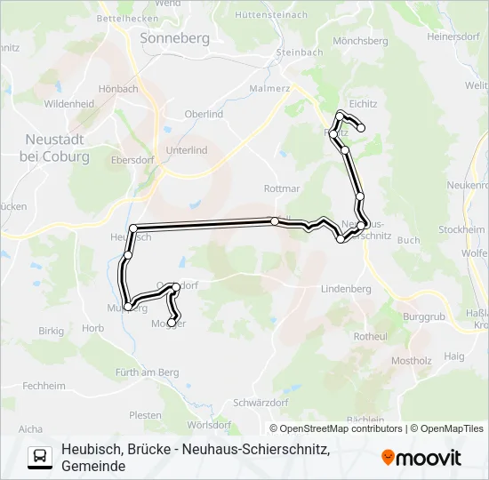 U Bus Line Map