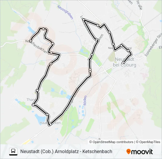 A1-B Bus Line Map
