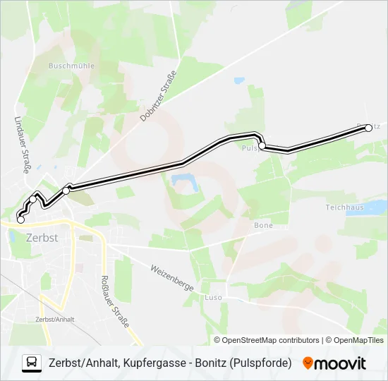 Автобус 455: карта маршрута