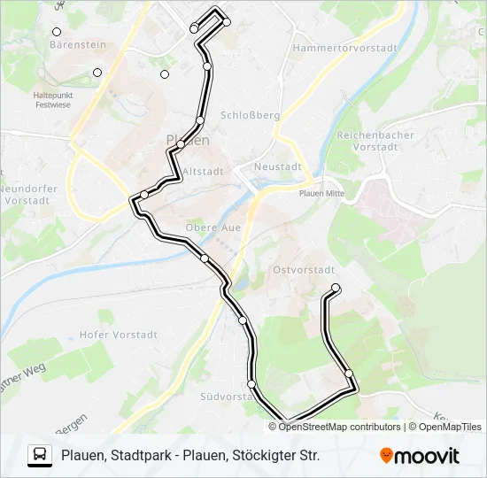 E Bus Line Map