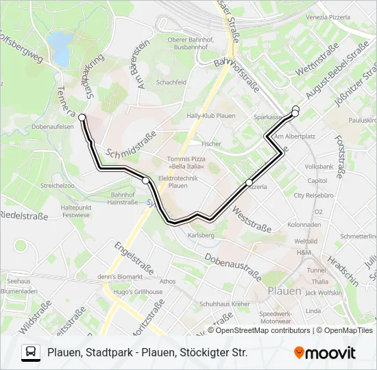 E Bus Line Map