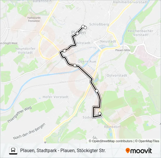 E Bus Line Map