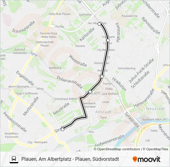 Автобус N3: карта маршрута