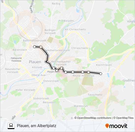 N4 Bus Line Map
