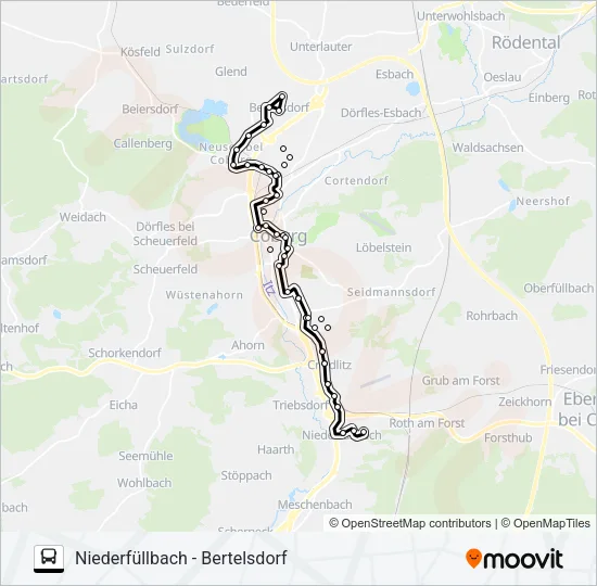 1401 Bus Line Map