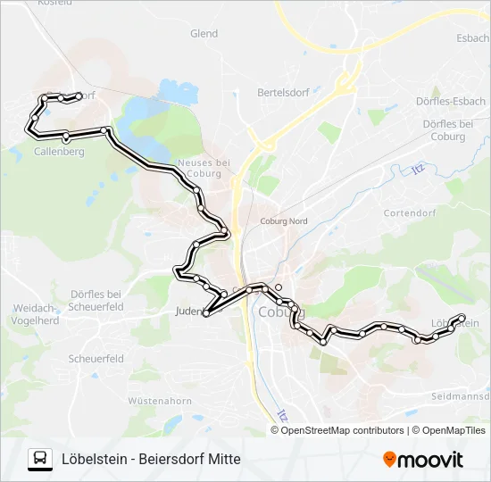 1405 Bus Line Map