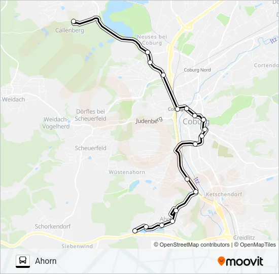 1427 Bus Line Map