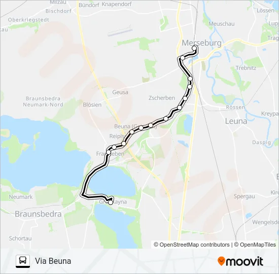 719 Bus Line Map