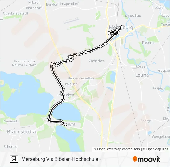 Автобус 720: карта маршрута