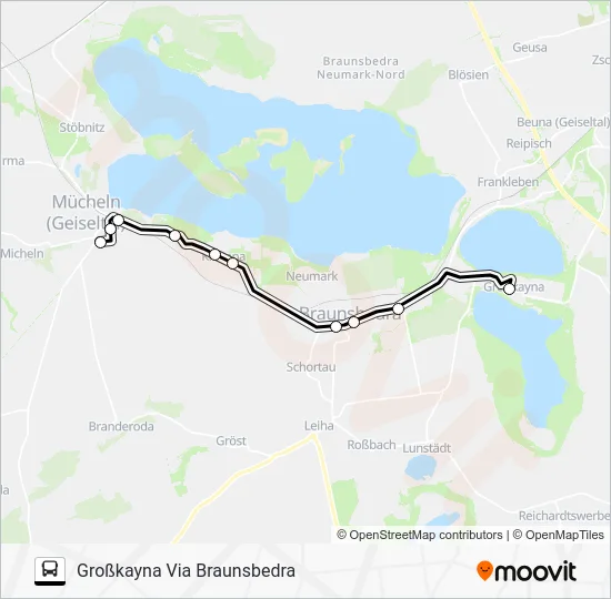 Автобус 720: карта маршрута