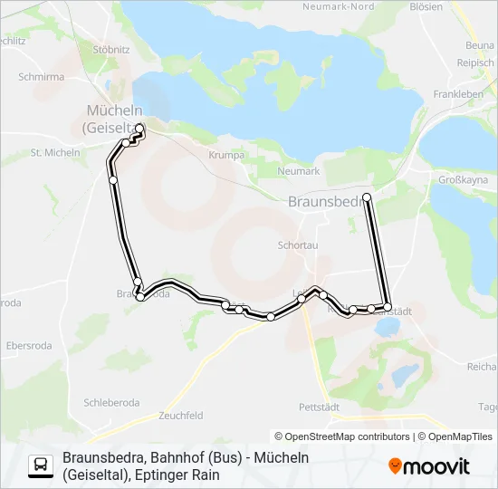 722 Bus Line Map