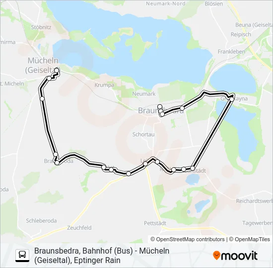722 Bus Line Map
