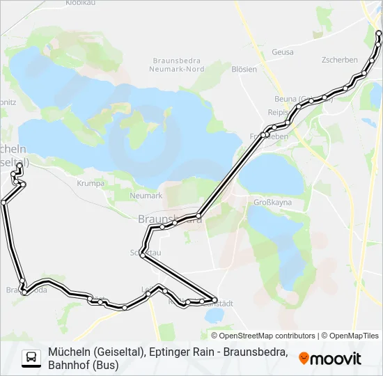 Автобус 722: карта маршрута