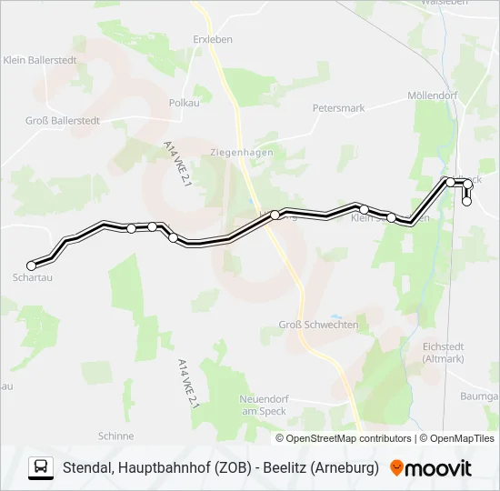 972 Bus Line Map