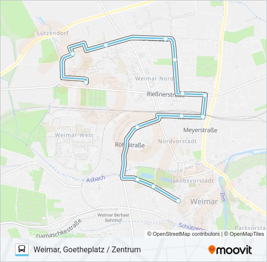 Автобус 5: карта маршрута