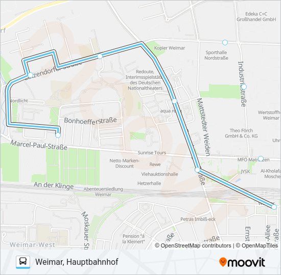 Bus 5: карта маршрута