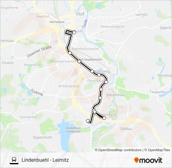 Автобус 1508: карта маршрута