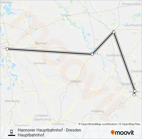 55 Train Line Map