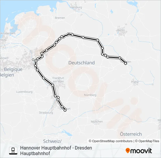 55 Train Line Map
