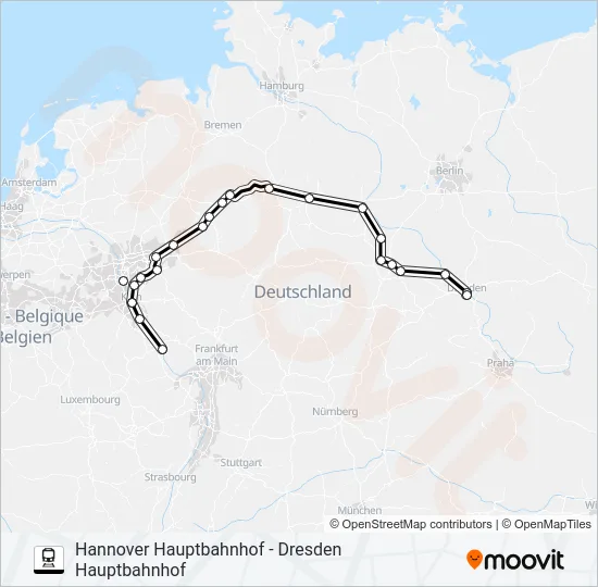 55 Train Line Map