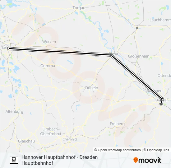 55 Train Line Map
