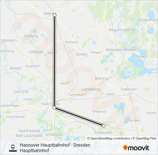 55 Train Line Map