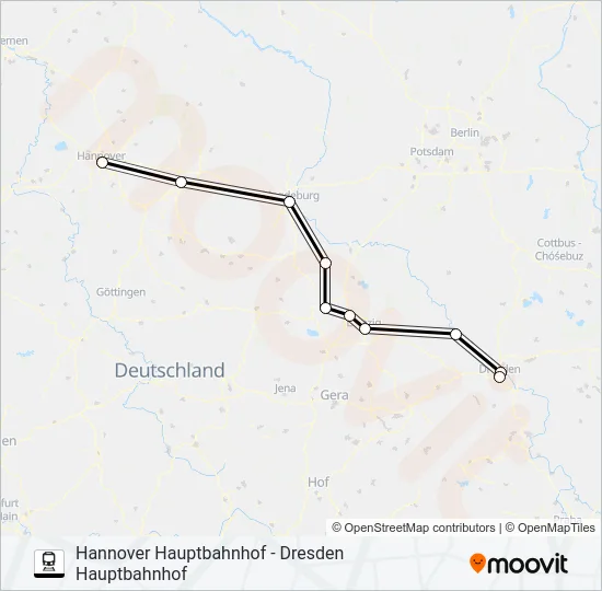 55 Train Line Map