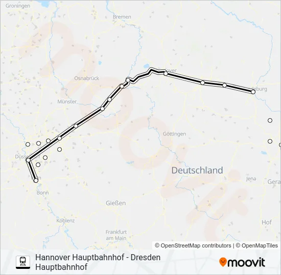 55 Train Line Map