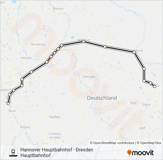 55 Train Line Map