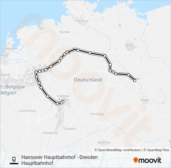 55 Train Line Map