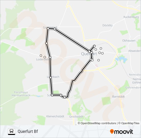 Автобус B: карта маршрута