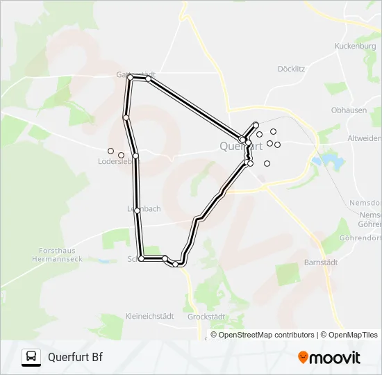 B Bus Line Map