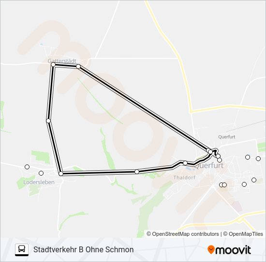 B Route: Schedules, Stops & Maps - Stadtverkehr B Ohne Schmon (Updated)