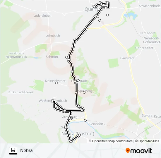708 Bus Line Map
