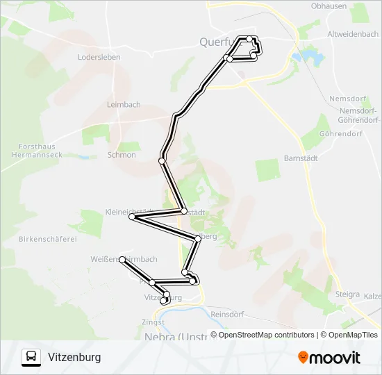 Buslinie 708 Karte