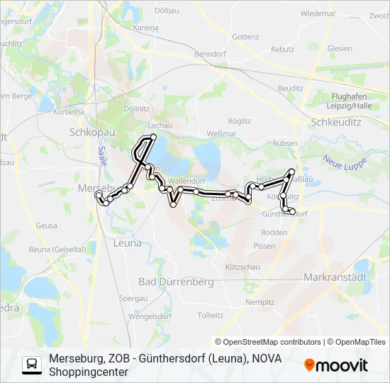 739 Bus Line Map