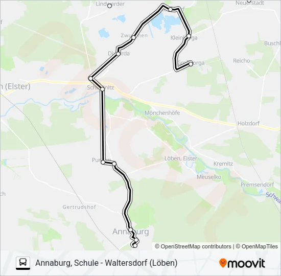 362 Bus Line Map