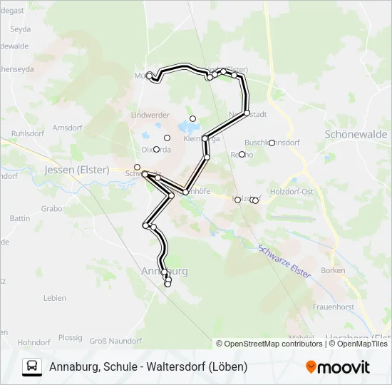 362 Bus Line Map