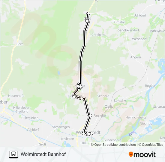 624 Bus Line Map