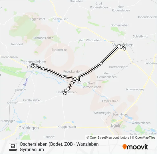 Автобус 651: карта маршрута