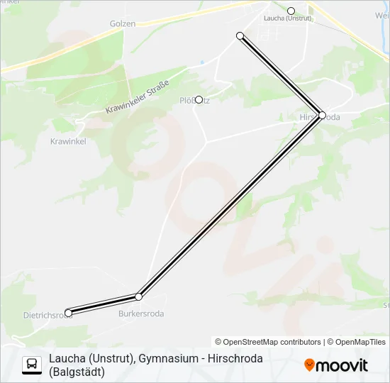605 Bus Line Map