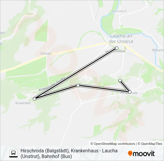 605 Bus Line Map