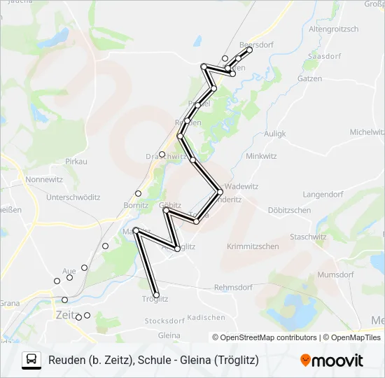 848 Bus Line Map