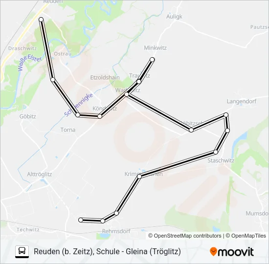 848 Bus Line Map