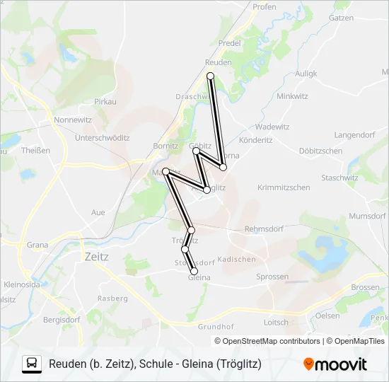 848 Bus Line Map